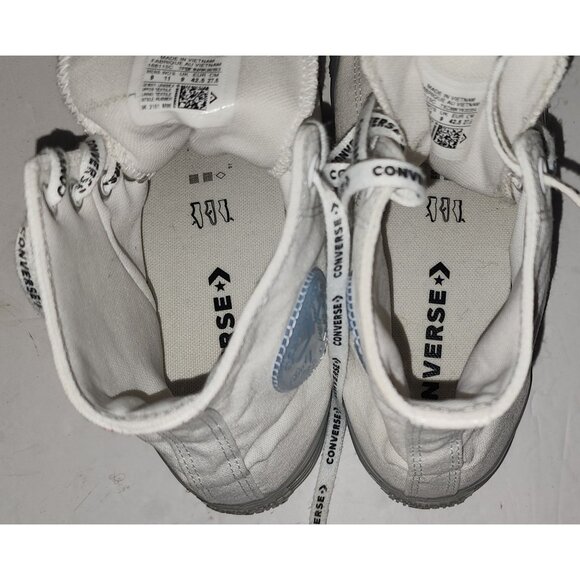 Converse Chuck Taylor All Star High-Top Sneakers Clear Unisex White Size Men 9/ - Picture 7 of 7